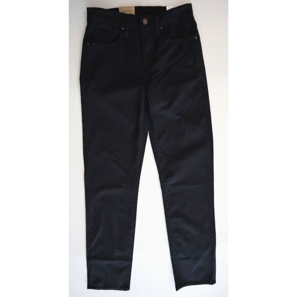 Levi's 724 Women Sz 27x30 Black High Rise Slim Straight Hypersoft Denim Jeans - Picture 1 of 10
